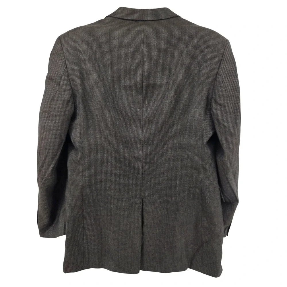 JOS A BANK Mens‎ Wool Blazer Sport Coat Jacket Size 41L Brown Houndstooth